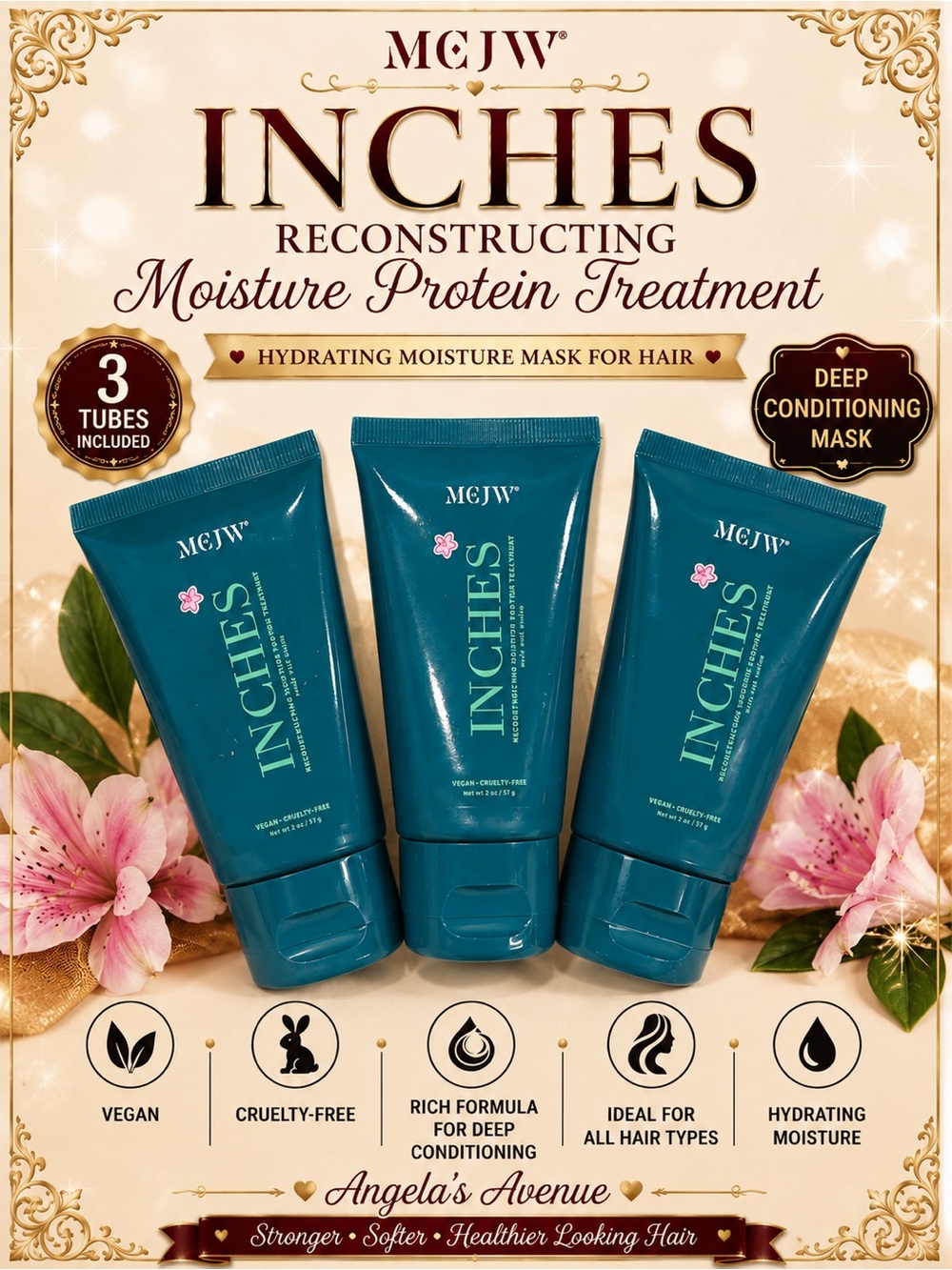 MCJW Inches Reconstructing
Moisture Protein Treatment 3 Bottles